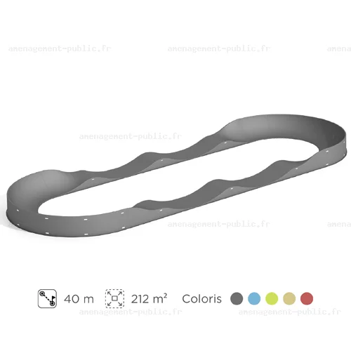 Circuit de pumptrack en polyester renforcé